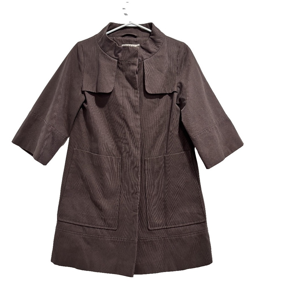 Kookai lined 3/4 sleeve cotton jacket size 34